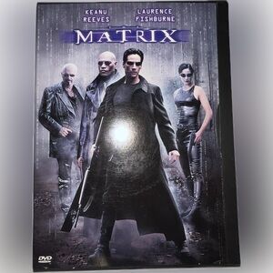 🍄The Matrix Keanu Reeves Laurence Fishburne Sci-Fi DVD Movie Entertainment